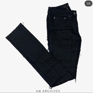 Isabel Marant Low-Rise Patchwork Jeans in Black